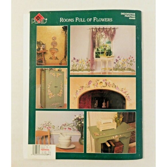 Donna Dewberry Rooms Full of Flowers 2000 Decorative Painting Book Plaid - Picture 2 of 3